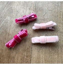 Hårspännen med rosett i sammet x 4