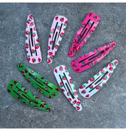 Hårspännen med jordgubbar x 8