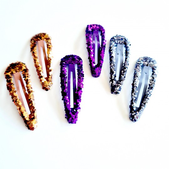 Hårspännen med glitter x 4