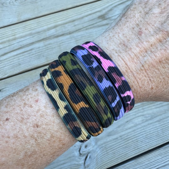 Hårsnoddar leopard unisex x 5 färger