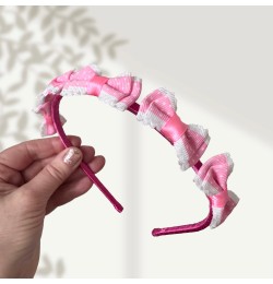 Diadem med rosa rosetter