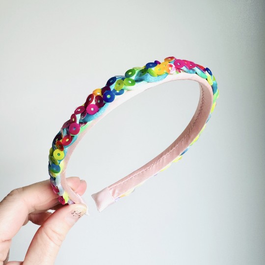 Diadem med festliga paljetter