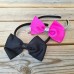 Diadem med glitter och stor rosett
