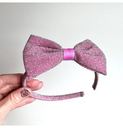 Diadem med festligt silverglitter