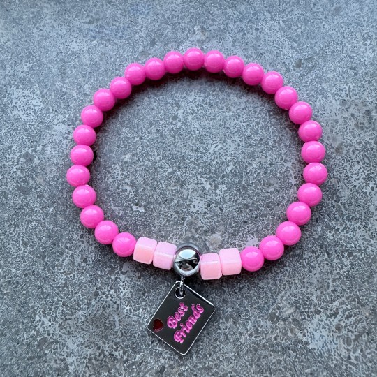 Armband rosa Best Friends x 2